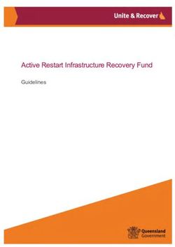 Active Restart Infrastructure Recovery Fund - Guidelines