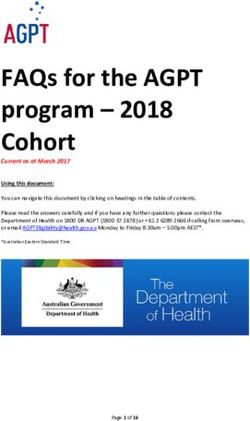 FAQs for the AGPT program - 2018 Cohort