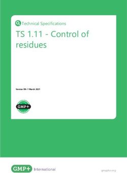 TS 1.11 - Control of residues - Technical Specifications - GMP+ International