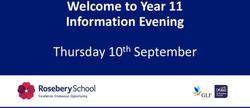 Welcome to Year 11 Information Evening - Thursday 10th September