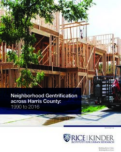 Neighborhood Gentrification across Harris County: 1990 to 2016 - The ...