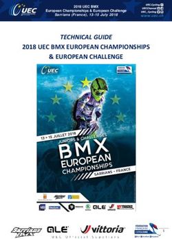 TECHNICAL GUIDE 2018 UEC BMX EUROPEAN CHAMPIONSHIPS & EUROPEAN CHALLENGE