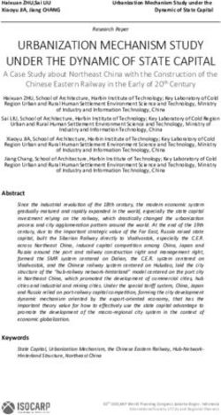 URBANIZATION MECHANISM STUDY UNDER THE DYNAMIC OF STATE CAPITAL - ISOCARP