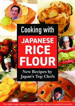 RICE FLOUR Cooking with JAPANESE - Rice Stable Supply Support Organization, Public Interest Incorporated Association