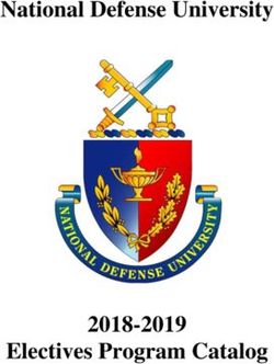 National Defense University - 2018-2019 Electives Program Catalog
