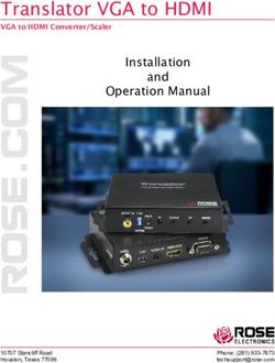 Translator VGA to HDMI - Installation and Operation Manual VGA to HDMI Converter/Scaler - Rose Electronics