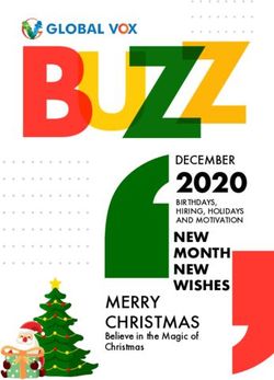 2020 MERRY CHRISTMAS Believe in the Magic of Christmas - Global Vox Inc