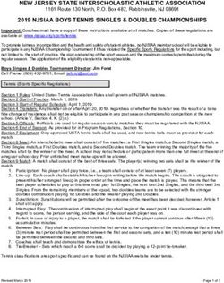 NEW JERSEY STATE INTERSCHOLASTIC ATHLETIC ASSOCIATION - NJSIAA