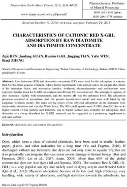 CHARACTERISTICS OF CATIONIC RED X-GRL ADSORPTION BY RAW DIATOMITE AND DIATOMITE CONCENTRATE