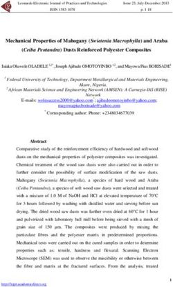 Mechanical Properties of Mahogany (Swietenia Macrophylla) and Araba