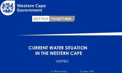 CURRENT WATER SITUATION IN THE WESTERN CAPE - VINPRO - GreenAgri