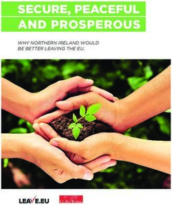 SECURE, PEACEFUL AND PROSPEROUS - WHY NORTHERN IRELAND WOULD BE BETTER LEAVING THE EU - Global Britain