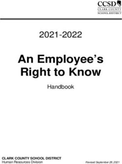 An Employee's Right to Know - 2021-2022 Handbook - Clark County School District