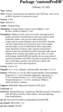 Package 'customProDB' - February 19, 2021 - Bioconductor