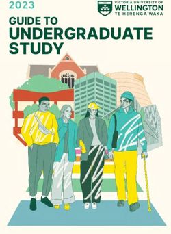 GUIDE TO UNDERGRADUATE STUDY 2023 - Victoria University of Wellington
