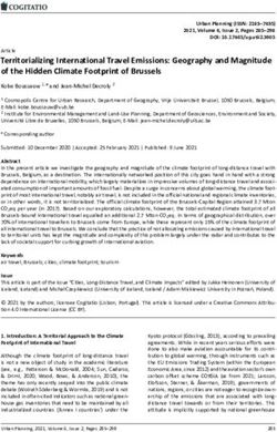 Territorializing International Travel Emissions: Geography and Magnitude of the Hidden Climate Footprint of Brussels