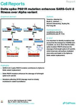 DELTA SPIKE P681R MUTATION ENHANCES SARS-COV-2 FITNESS OVER ALPHA VARIANT