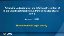 The webinar will begin shortly - Advancing Understanding, and Informing Prevention of Public Mass Shootings: Findings from NIJ Funded Studies
