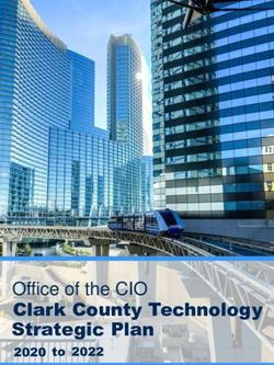 Office of the CIO Clark County Technology Strategic Plan - 2020 to 2022