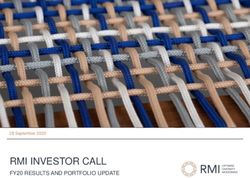 RMI INVESTOR CALL FY20 RESULTS AND PORTFOLIO UPDATE