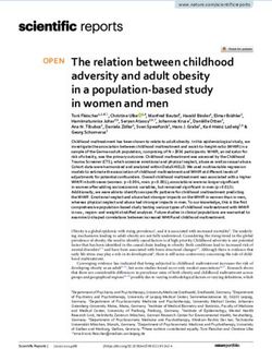 The relation between childhood adversity and adult obesity in a population based study in women and men