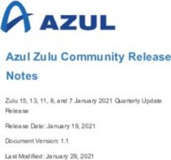 Azul Zulu Community Release Notes - Zulu 15, 13, 11, 8, and 7 January 2021 Quarterly Update Release Release Date: January 19, 2021 Document ...
