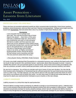 Asset Protection - Lessons from Literature - Pallas Capital Advisors