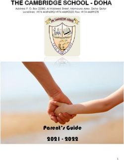 Parent's Guide 2021 2022 - THE CAMBRIDGE SCHOOL - DOHA - Cambridge School, Doha