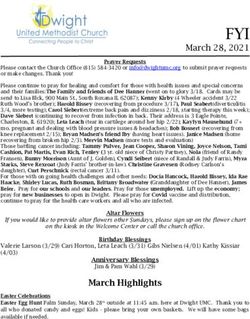 FYI March 28, 2021 - Dwight UMC