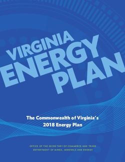 The Commonwealth of Virginia's 2018 Energy Plan - office of the secretary of commerce and trade department of mines, minerals and energy - VALCV ...