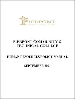 HUMAN RESOURCES POLICY MANUAL SEPTEMBER 2021