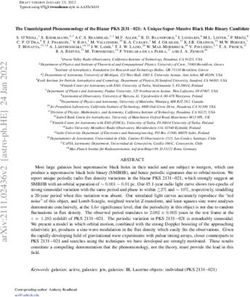 The Unanticipated Phenomenology of the Blazar PKS 2131 021: A Unique Super-Massive Black Hole Binary Candidate - Caltech ...