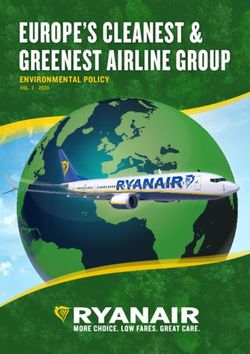 EUROPE'S CLEANEST & GREENEST AIRLINE GROUP - ENVIRONMENTAL POLICY VOL. 2 2020 - Ryanair's Corporate Website