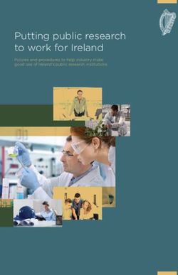 Putting public research to work for Ireland - Policies and procedures to help industry make good use of Ireland's public research institutions