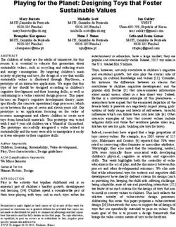 Playing for the Planet: Designing Toys that Foster Sustainable Values