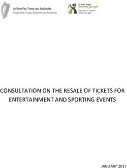CONSULTATION ON THE RESALE OF TICKETS FOR ENTERTAINMENT AND SPORTING EVENTS - JANUARY 2017 - DBEI