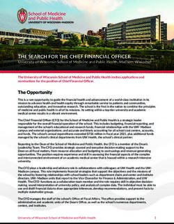 THE SEARCH FOR THE CHIEF FINANCIAL OFFICER