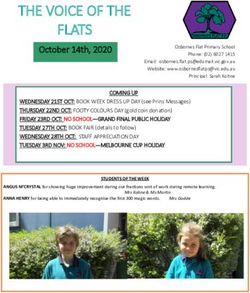 THE VOICE OF THE FLATS - October 14th, 2020 - Osbornes Flat Primary School