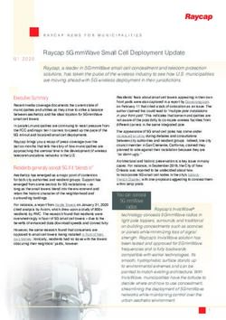 Raycap 5G mmWave Small Cell Deployment Update