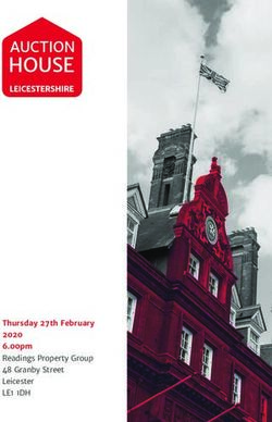 Thursday 27th February 2020 6.00pm Readings Property Group 48 Granby Street Leicester - LE1 1DH