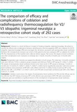 The comparison of efficacy and complications of coblation and radiofrequency thermocoagulation for V2/ V3 idiopathic trigeminal neuralgia: a ...