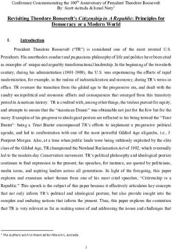 Revisiting Theodore Roosevelt's Citizenship in A Republic: Principles for Democracy or a Modern World
