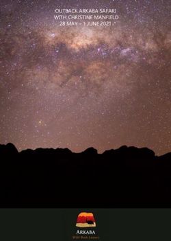 OUTBACK ARKABA SAFARI WITH CHRISTINE MANFIELD 28 MAY - 1 JUNE 2021