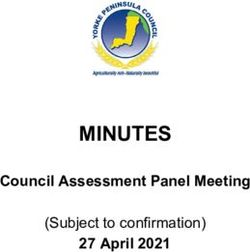 MINUTES Council Assessment Panel Meeting 27 April 2021 - (Subject to confirmation) - Yorke Peninsula Council