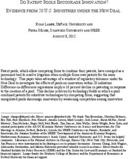 DO PATENT POOLS ENCOURAGE INNOVATION? EVIDENCE FROM 20 U.S. INDUSTRIES UNDER THE NEW DEAL