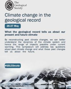 Climate change in the geological record - 26-27 May
