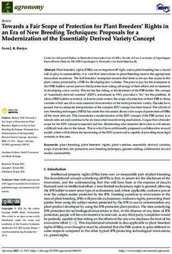 Towards a Fair Scope of Protection for Plant Breeders' Rights in an Era of New Breeding Techniques: Proposals for a Modernization of the ...