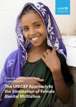 The UNICEF Approach to the Elimination of Female Genital Mutilation - A Decade of Action to Achieve Gender Equality