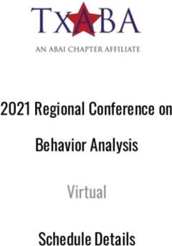 2021 Regional Conference on Behavior Analysis Virtual Schedule Details