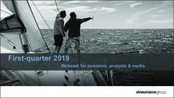 First-quarter 2019 Webcast for investors, analysts & media - Straumann